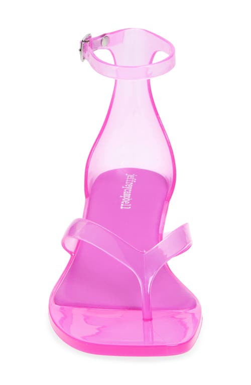 Jeffrey Campbell Gummy Ankle Strap Sandal In Pink