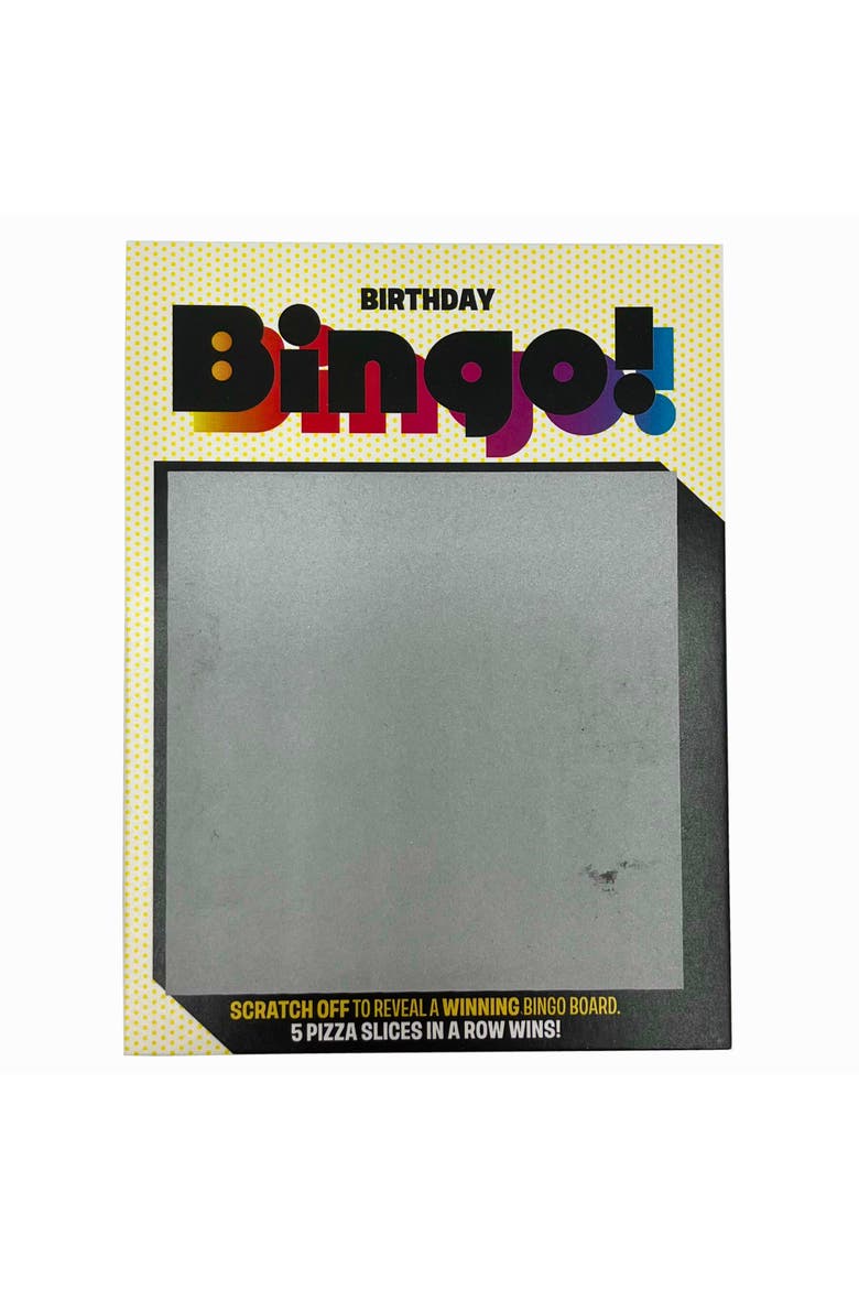 Birthday Bingo Scratch Card Party Game, Alternate, color, Multicolored