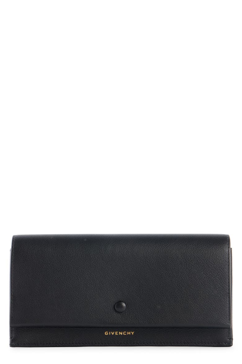 Day Grained Leather Continental Wallet, Main, color, 001-BLACK