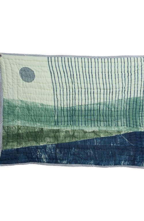 CQC LA Ojai Baby Quilt - Baby in Green, Blue  product