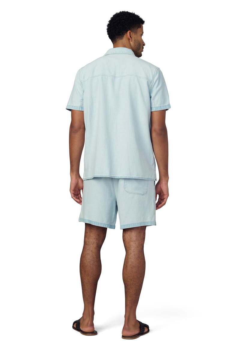 Reverse Chambray Loose Fit Pull-On Shorts, Alternate, color, SUMMER FADE