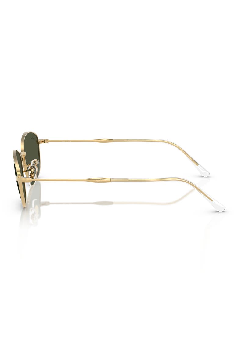 55mm Irregular Oval Sunglasses, Alternate, color, GOLD FLASH
