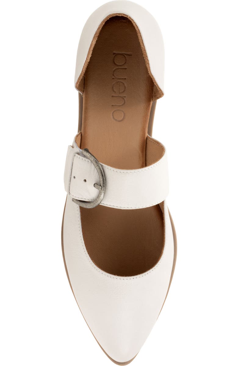 Bueno Brittany Pointed Toe Flat, Alternate, color, Ice White