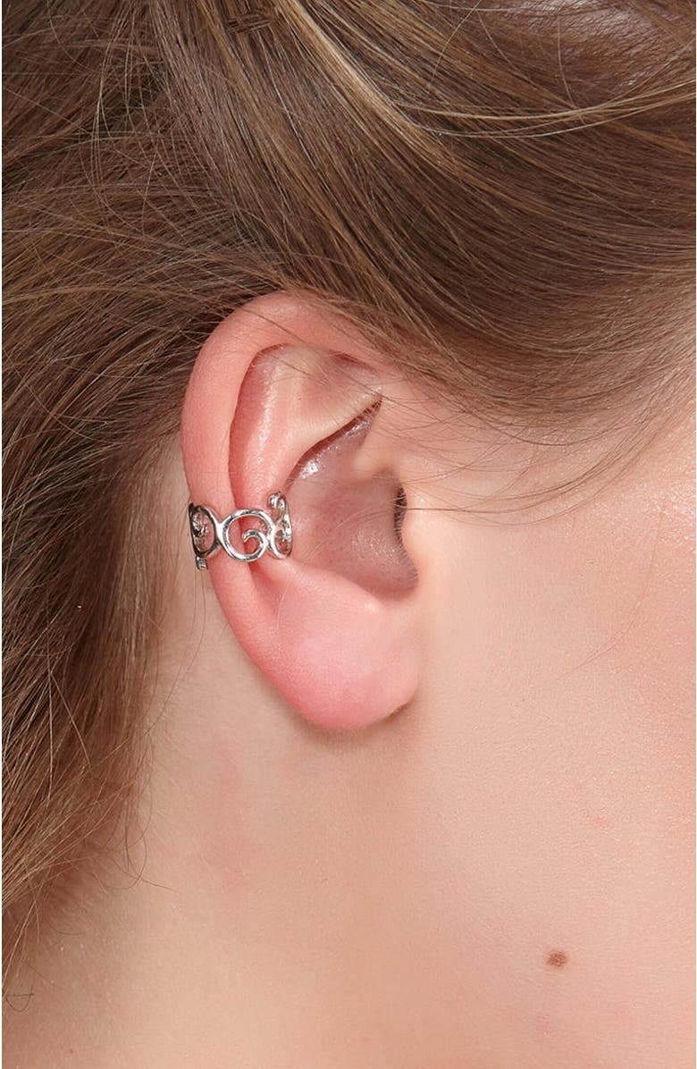 Lucy Quartermaine Elements Ear Cuff, Alternate, color, Sterling Silver