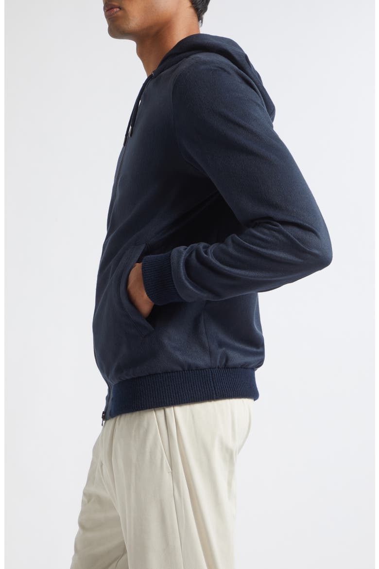 Mèlange Zip Hoodie, Alternate, color, 9200 NAVY