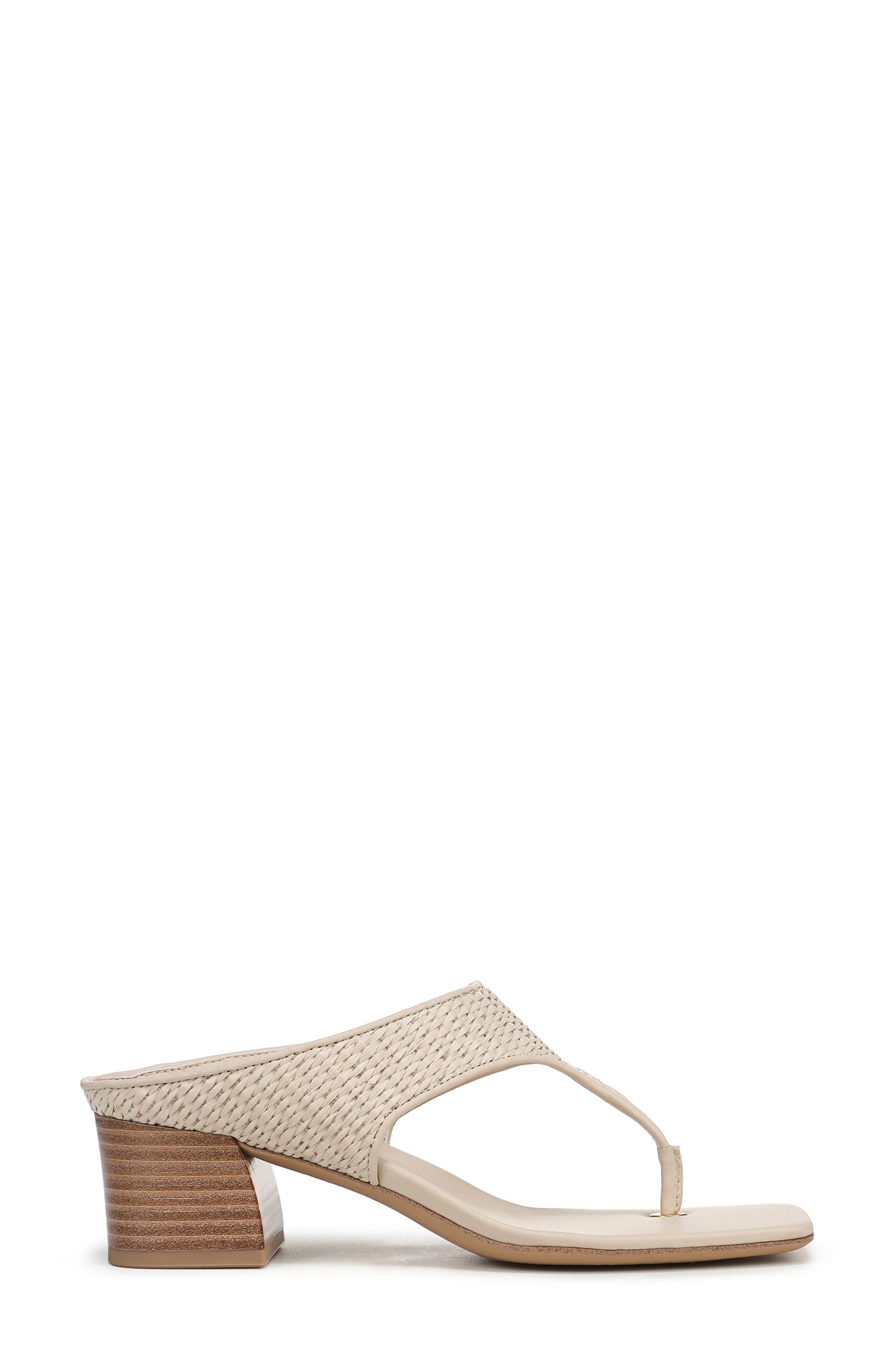 Kayla Block Heel Sandal, Alternate, color, LINEN WHITE