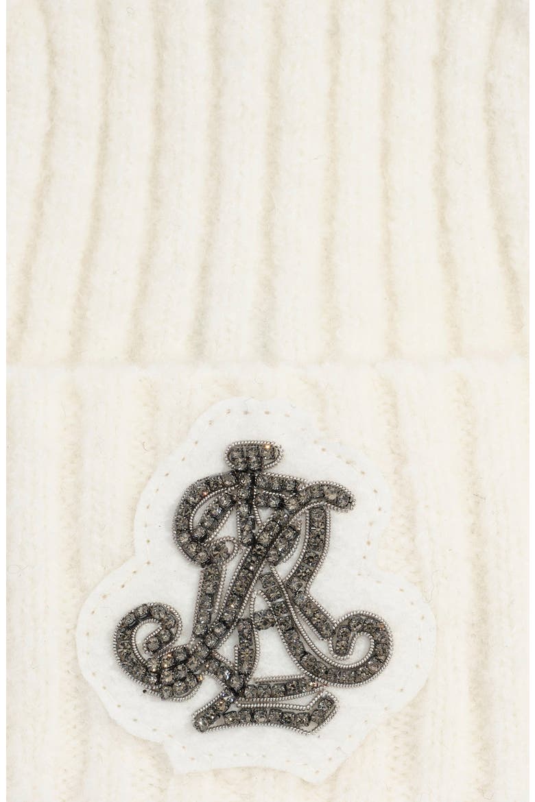 Crystal Logo Beanie, Alternate, color, CREAM