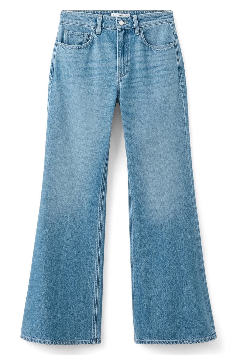 Mid Rise Flare Jeans, Alternate, color, MEDIUM BLUE