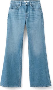 MANGO Mid Rise Flare Jeans