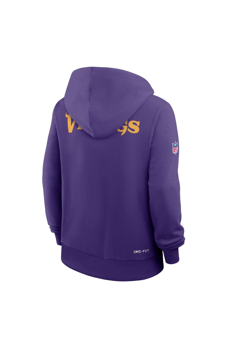 Nike Women's Nike Purple Minnesota Vikings Sideline Standard Issue Initial Home Dri-FIT Hoodie, Alternate, color, Purple