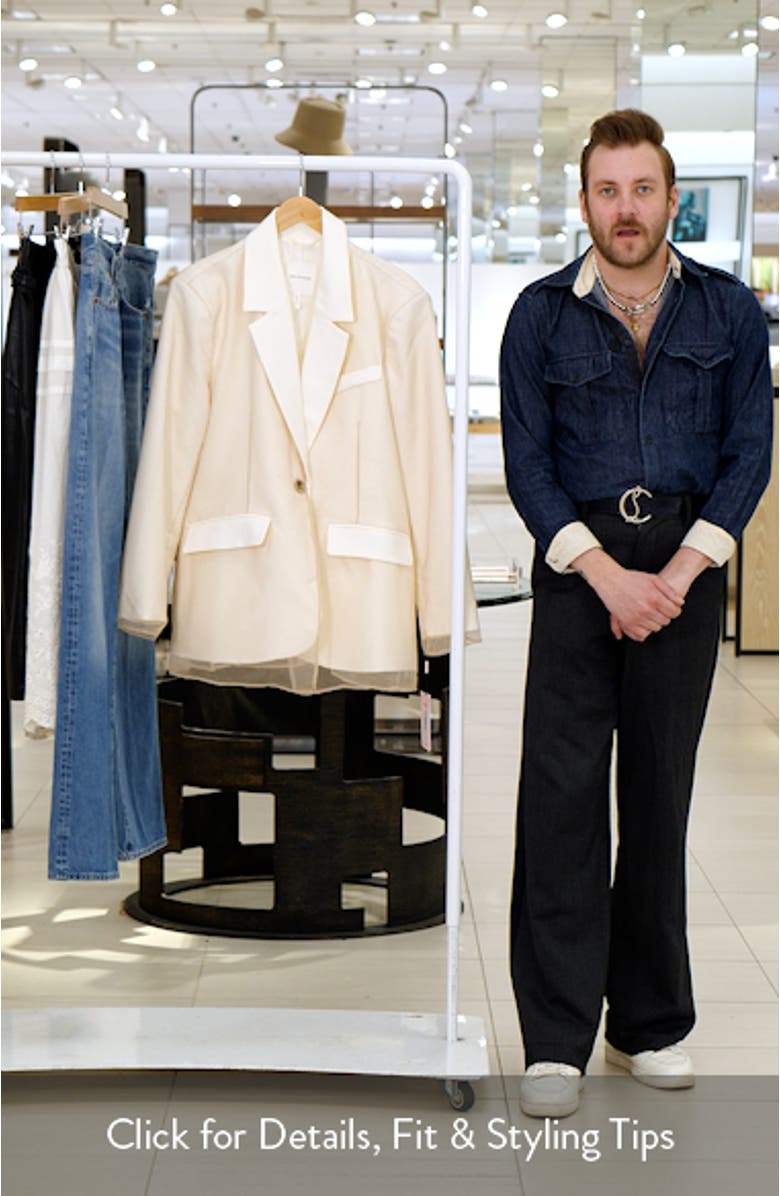 Sheer Overlay Blazer, sales video thumbnail