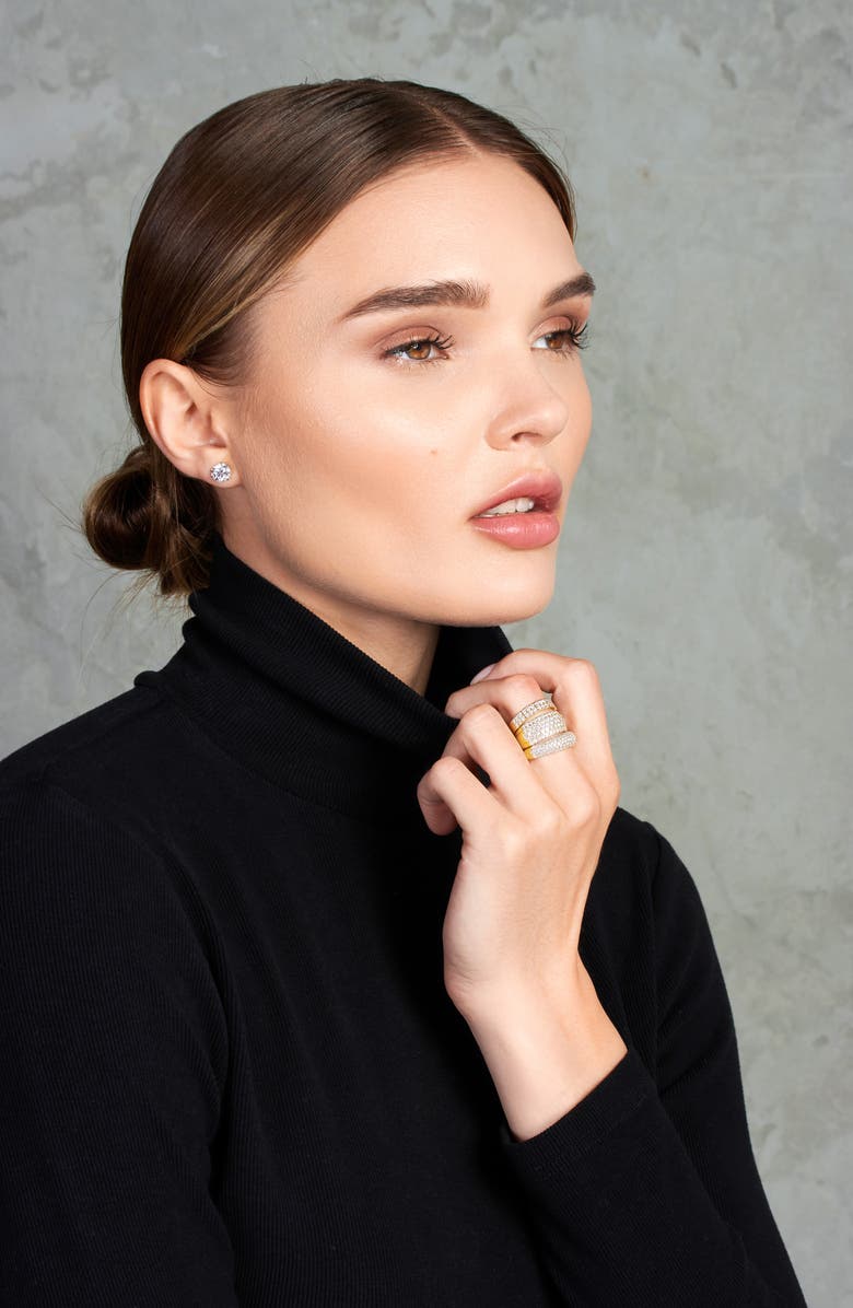 Bony Levy Two-Row Diamond Ring, Alternate, color, 18K Yellow Gold