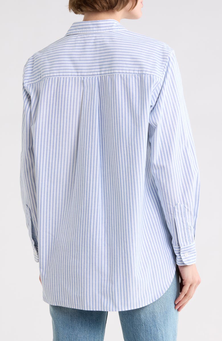 Frank & Eileen Cotton Button-Up Shirt, Alternate, color, White/ Blue Stripe