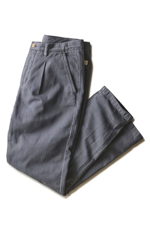 Rowan Pleated Cotton & Linen Trousers