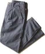 Marine Layer Rowan Pleated Cotton & Linen Trousers