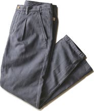 Marine Layer Rowan Pleated Cotton & Linen Trousers