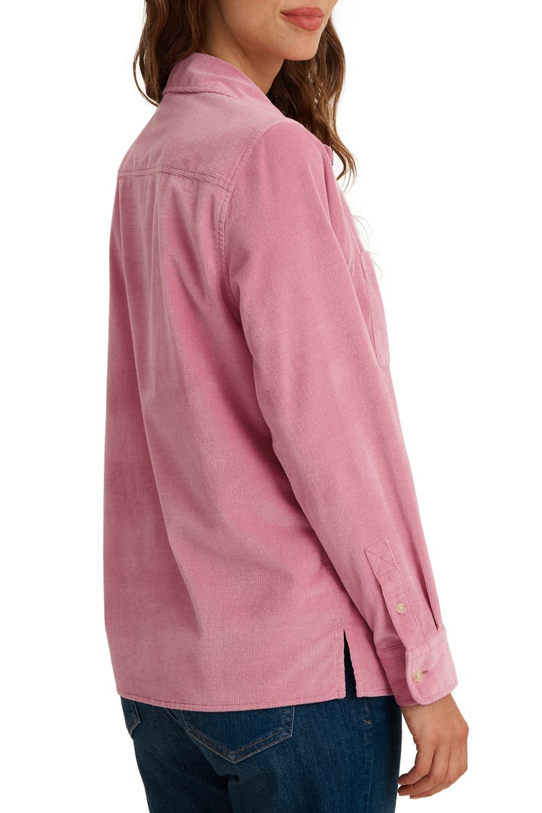Coasta Cord Stretch Cotton Corduroy Shirt, Alternate, color, MULBERRY MIXER