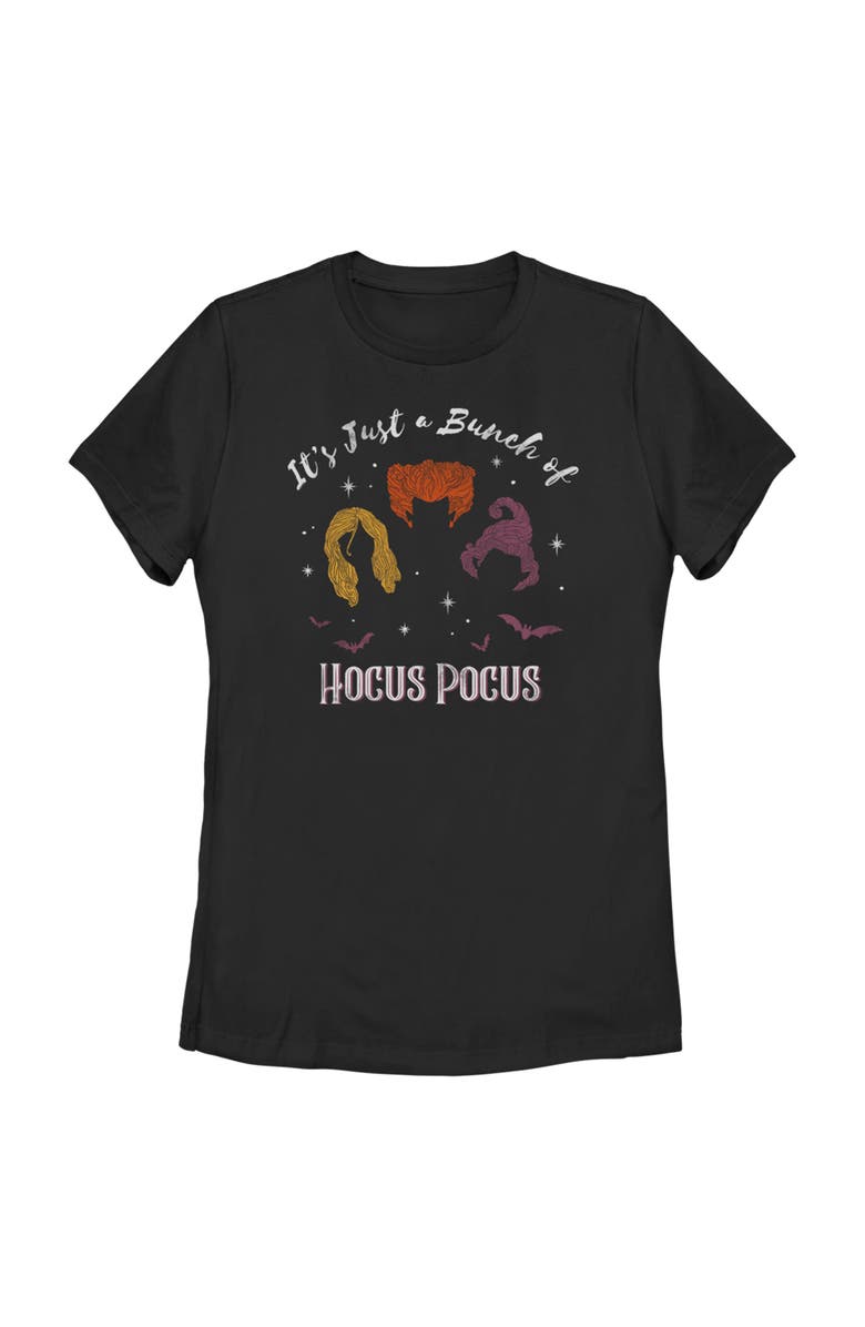 Hocus Pocus Women's Hocus Pocus A Bunch of Magical Witches Graphic T-Shirt, Main, color, Black