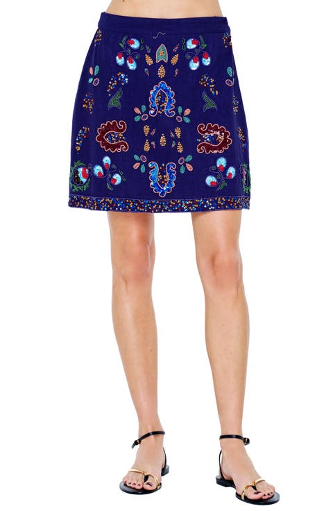Carsyn Embroidered Miniskirt