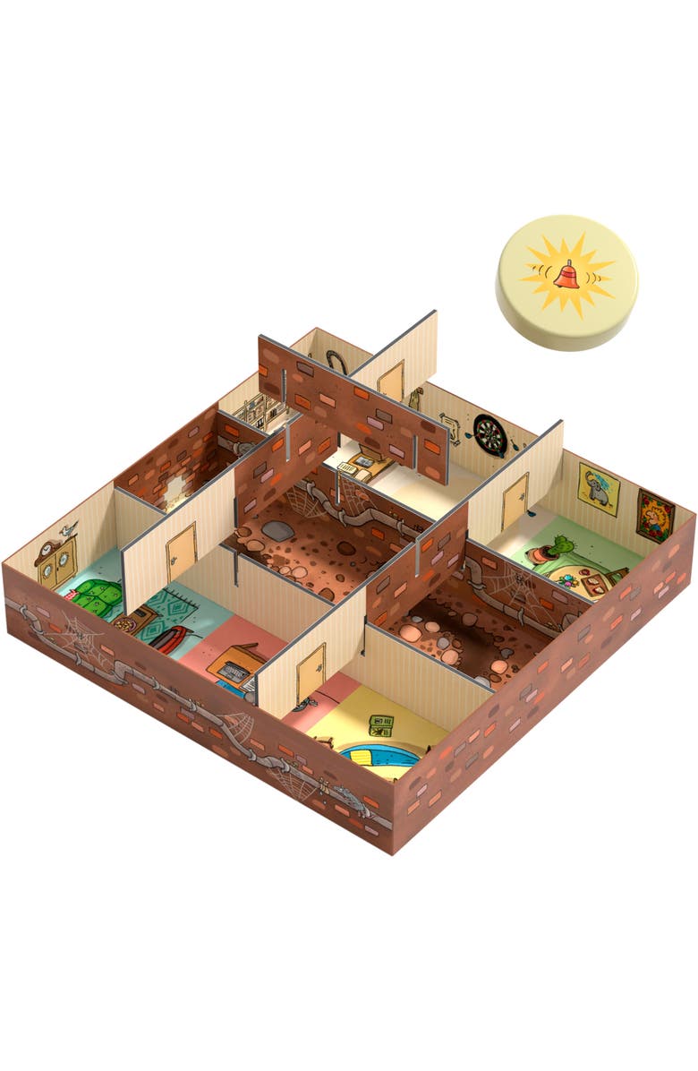 HABA Inspector Mouse The Great Escape - Detective Board Games for Family Night, Cooperative Memory Games for Ages 5+, Includes 3D Playing Board, Alternate, color, Yellow Multi