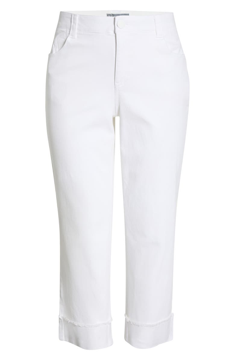 Wit & Wisdom Frayed Cuffed High Waist Boyfriend Jeans, Main, color,