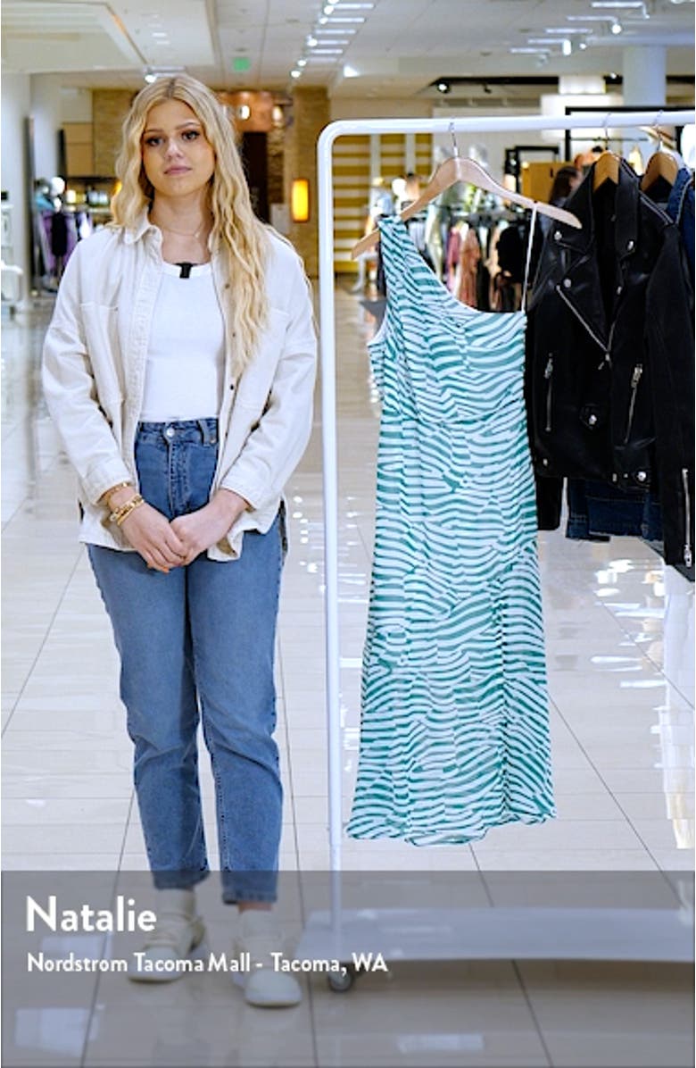 Stripe One-Shoulder Maxi Dress, sales video thumbnail