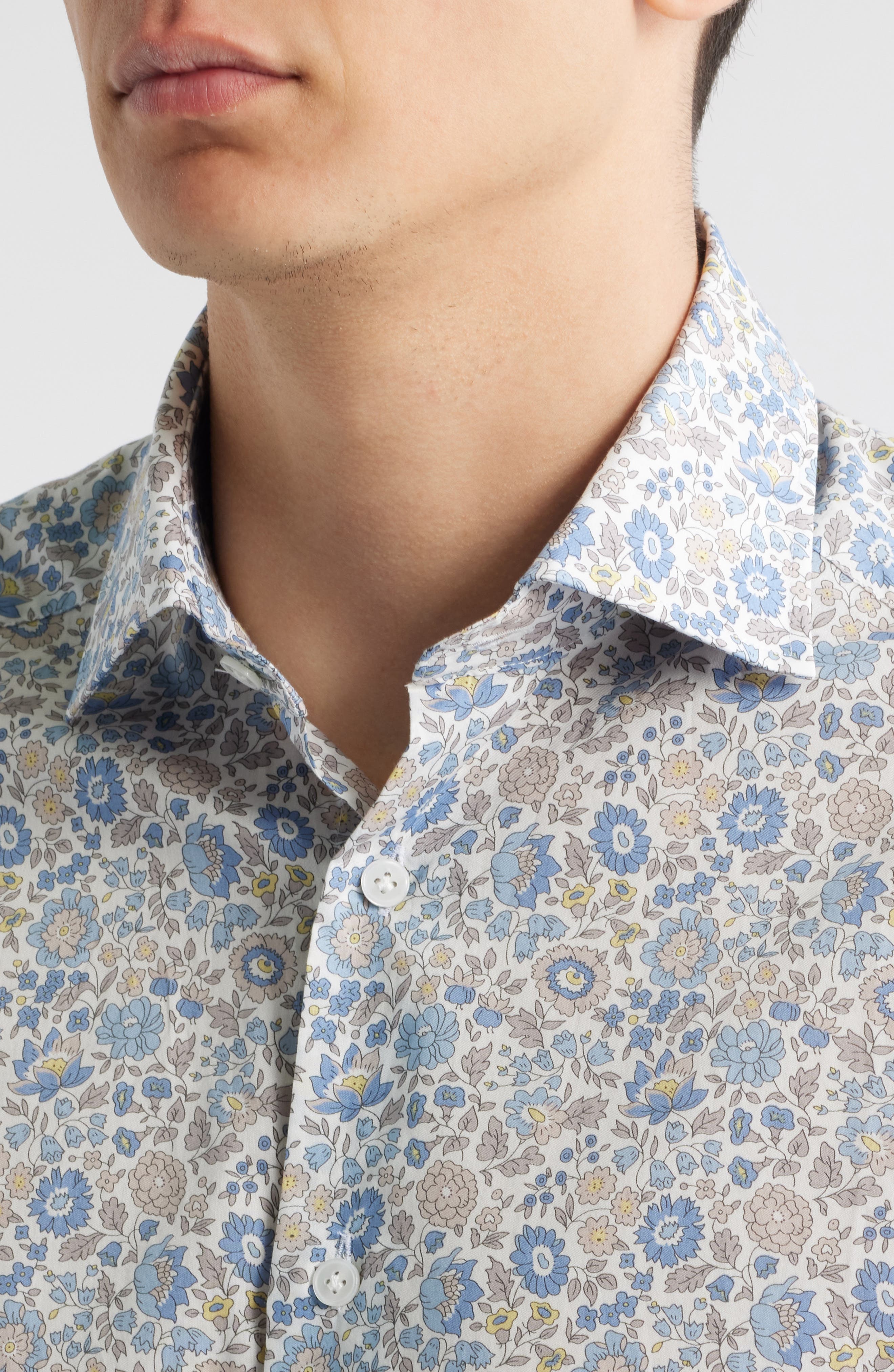 Bourget Floral Cotton Button-Up Shirt - image 2