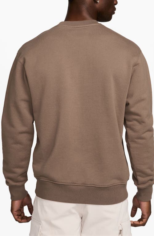 JORDAN JORDAN WORDMARK COTTON FLEECE CREWNECK SWEATSHIRT