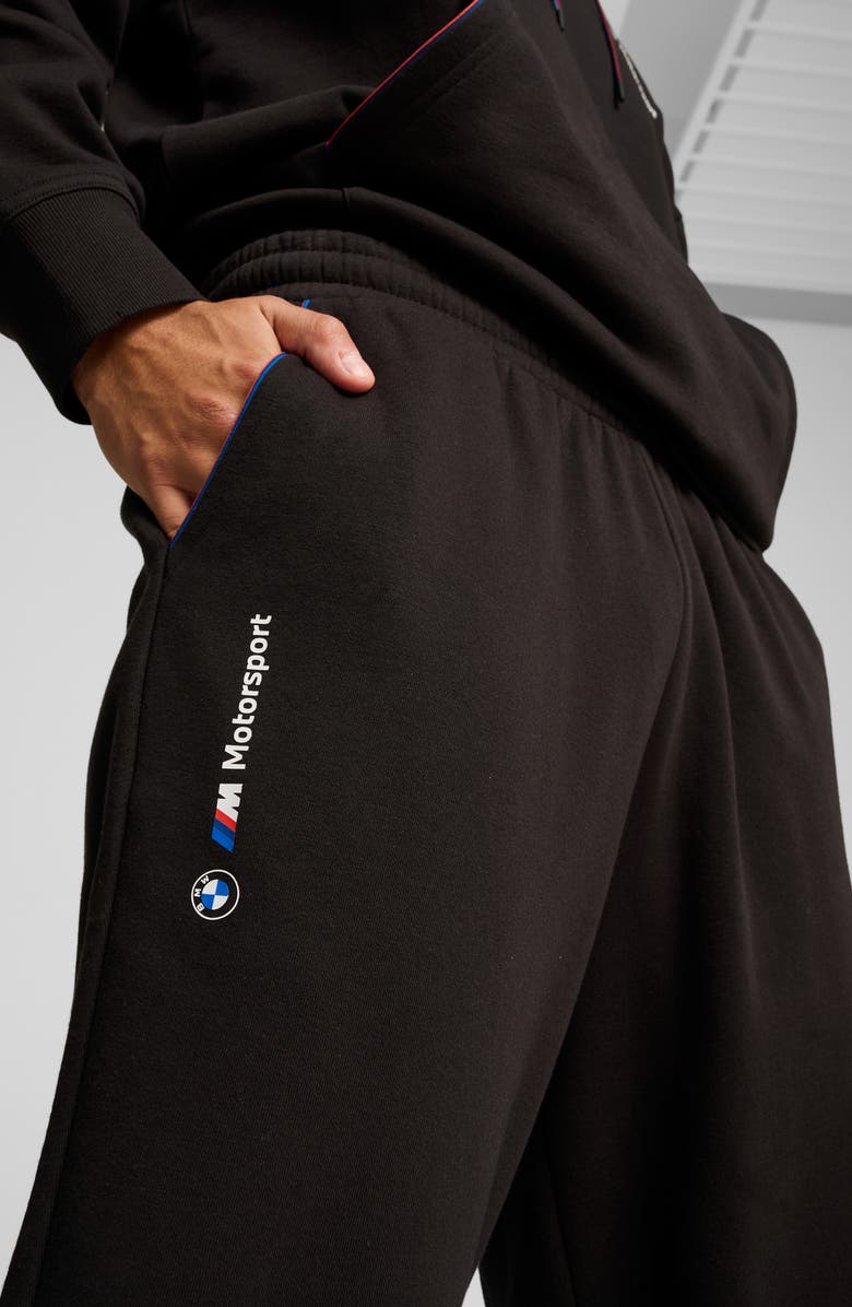 PUMA x BMW M Motorsport Essentials Graphic Sweatpants, Alternate, color, Puma Black