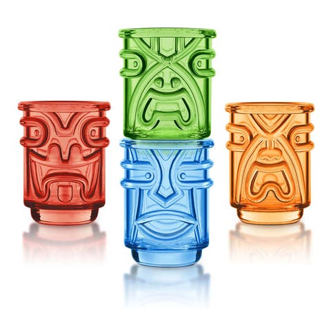 Tiki Shot Glasses, Set Of 4