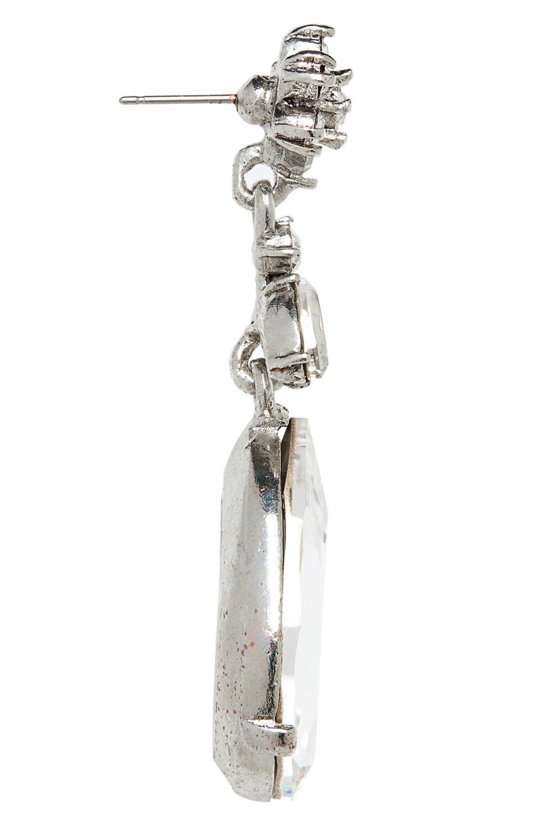 Oscar de la Renta Classic Crystal Teardrop Earrings, Alternate, color,