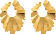 CHRISTINA CARUSO Palm Leaf Drop Earrings