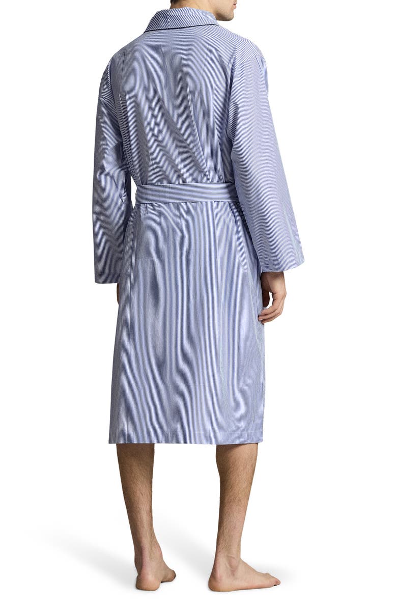 Polo Ralph Lauren Stripe Cotton Robe, Alternate, color, Valley Stripe Cruise Navy Pp