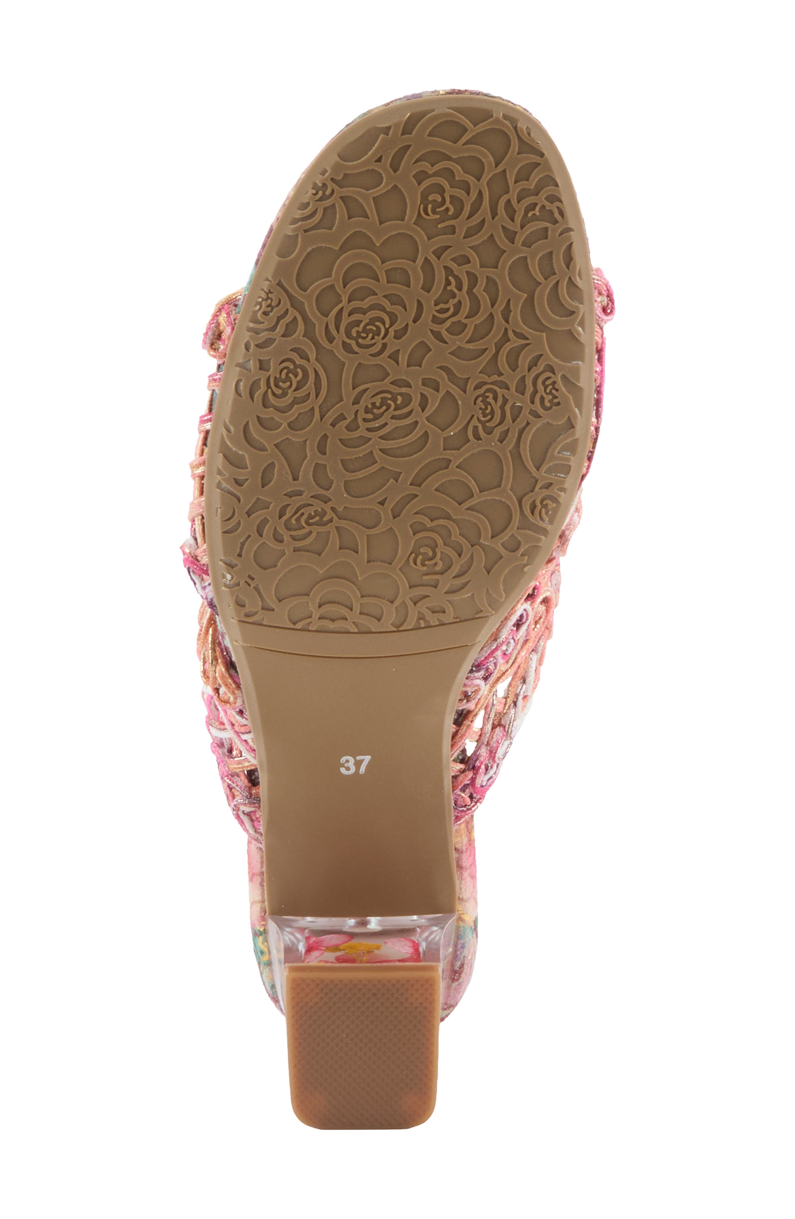 Lacyloops Sandal, Alternate, color, FUCHSIA MULTI