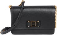 Kate Spade New York Morgan Bow Embellished Saffiano Leather Crossbody Bag