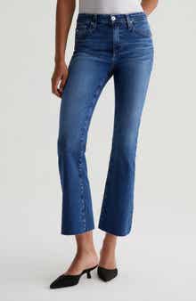 AG Farrah Mid Rise Crop Bootcut Jeans
