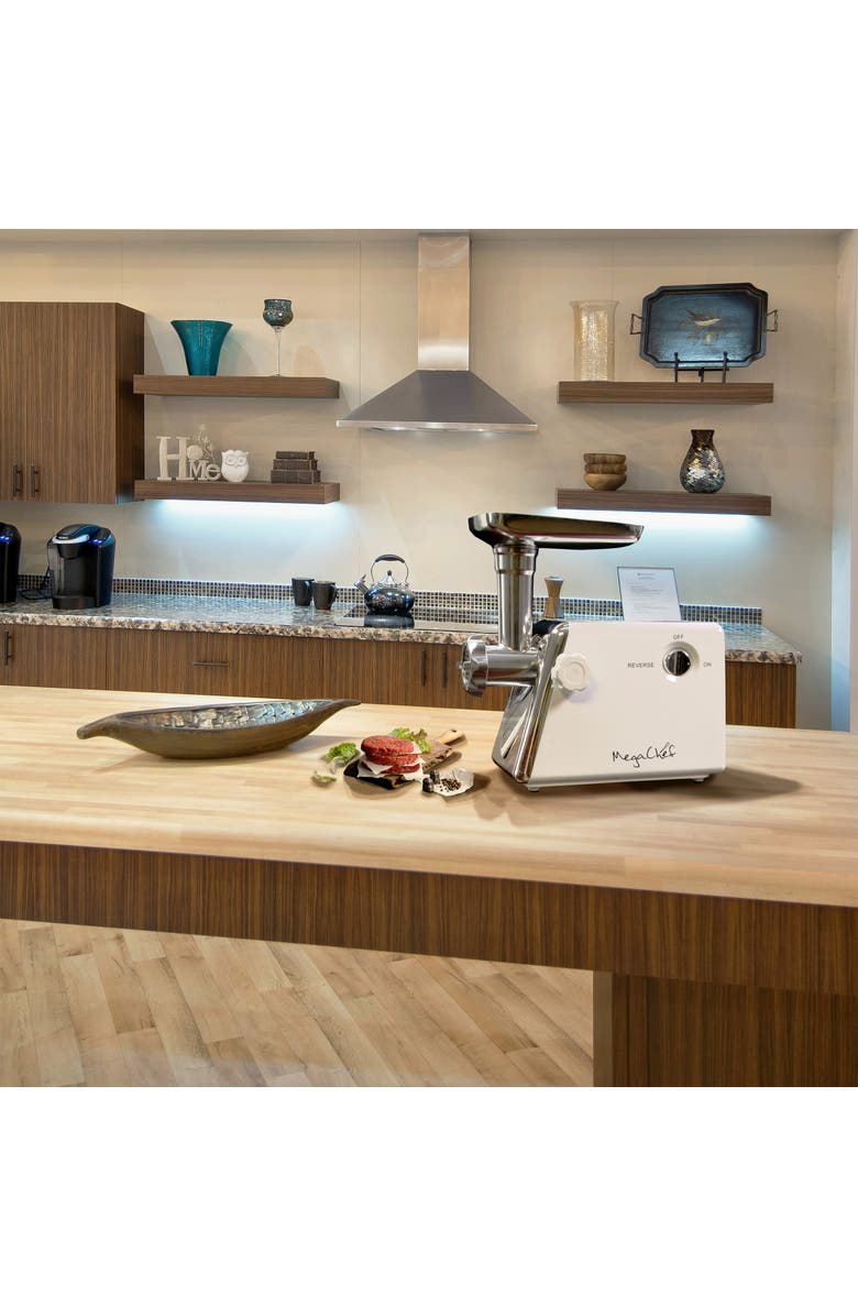 Megachef 1200 Watt Ultra Powerful Automatic Meat Grinder for Household Use, Alternate, color, 