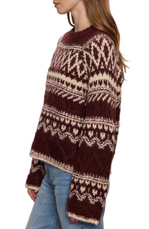 Sanctuary Fair Isle Crewneck Sweater In Multi