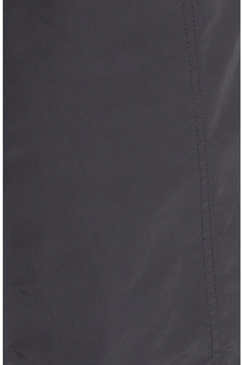 Utility Trench Coat with Removable Hood, Alternate, color, BLACK