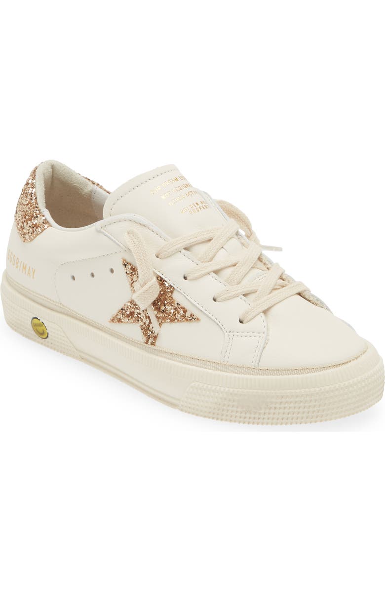 Golden Goose Kids' May Glitter Star Low Top Sneaker, Main, color,
