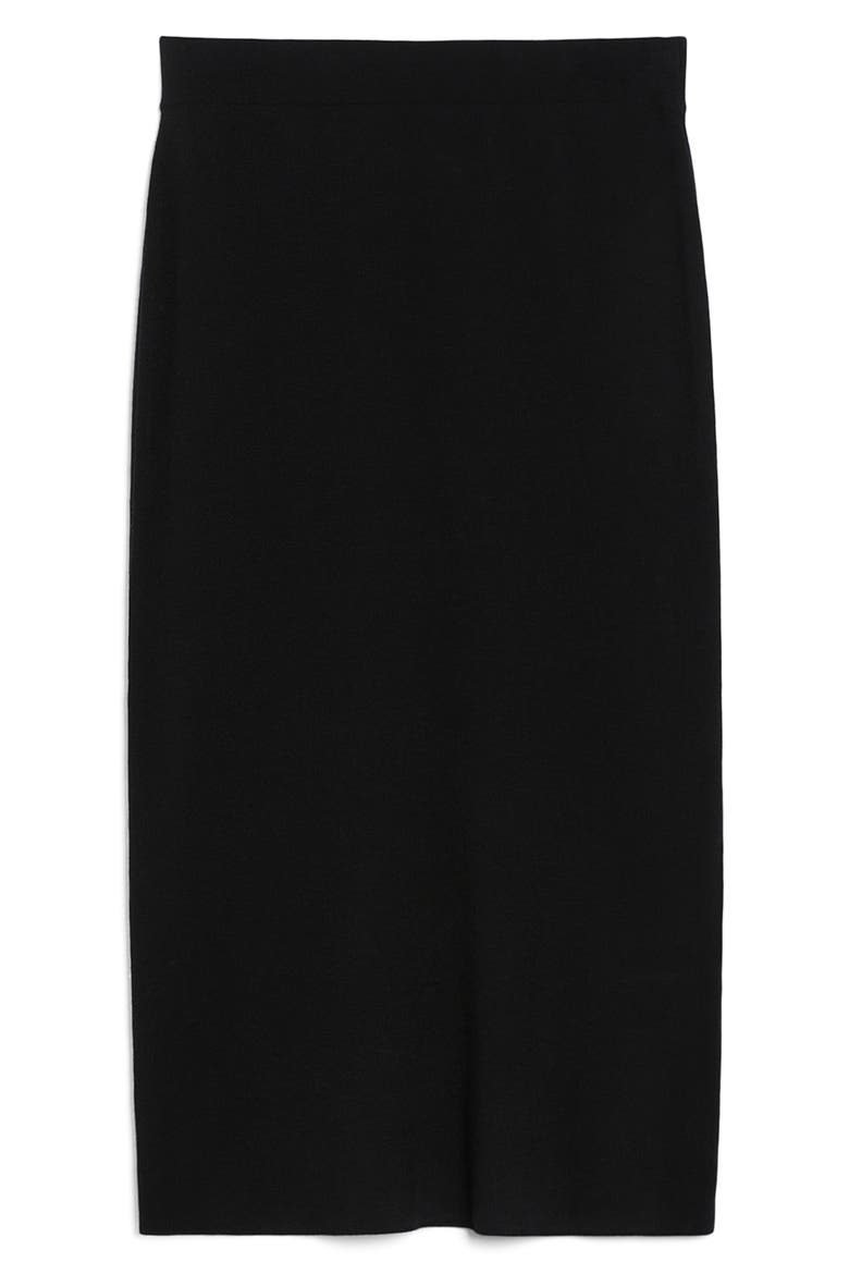 Lena Knit Skirt, Alternate, color, BLACK