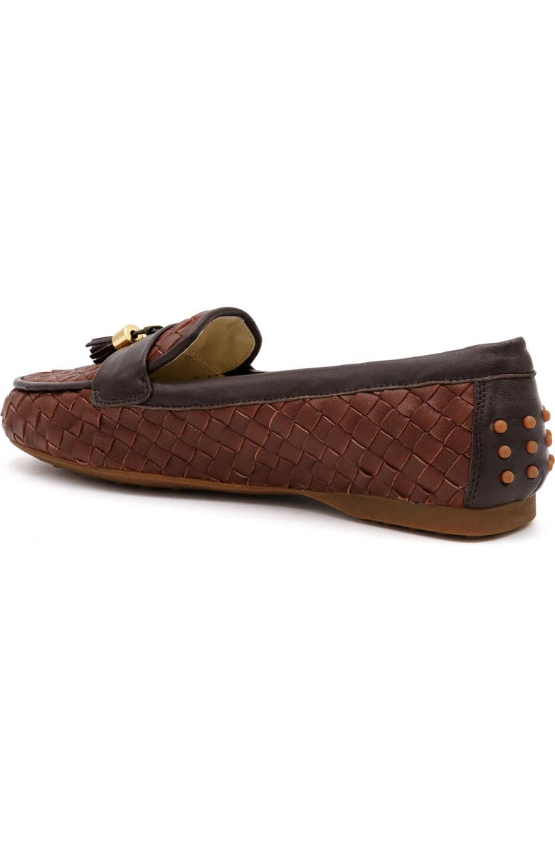 Amalfi by Rangoni Danila Tassel Driving Loafer, Alternate, color, Chili Stuoia/Mocha Parma