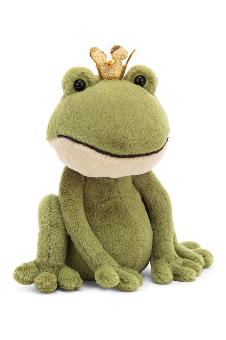 Felipe the Frog Prince Stuffed Animal, Main, color, GREEN