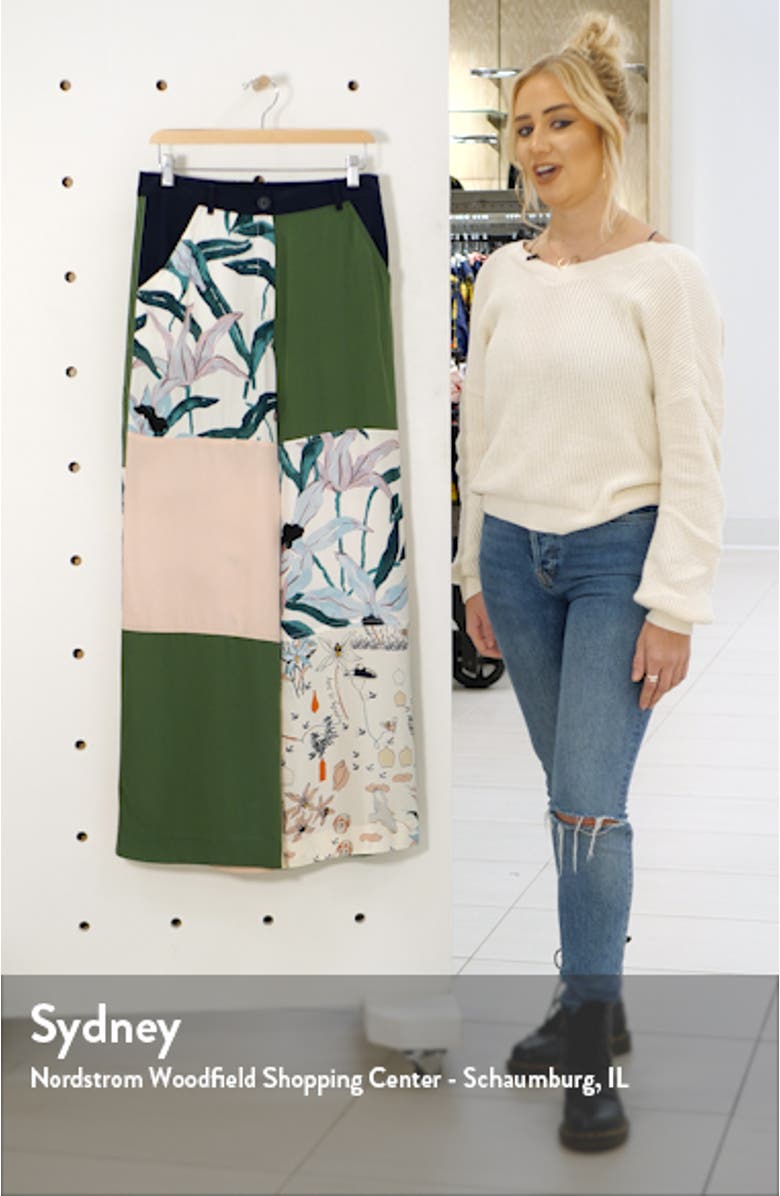 Patchwork Silk Cargo Pants, sales video thumbnail