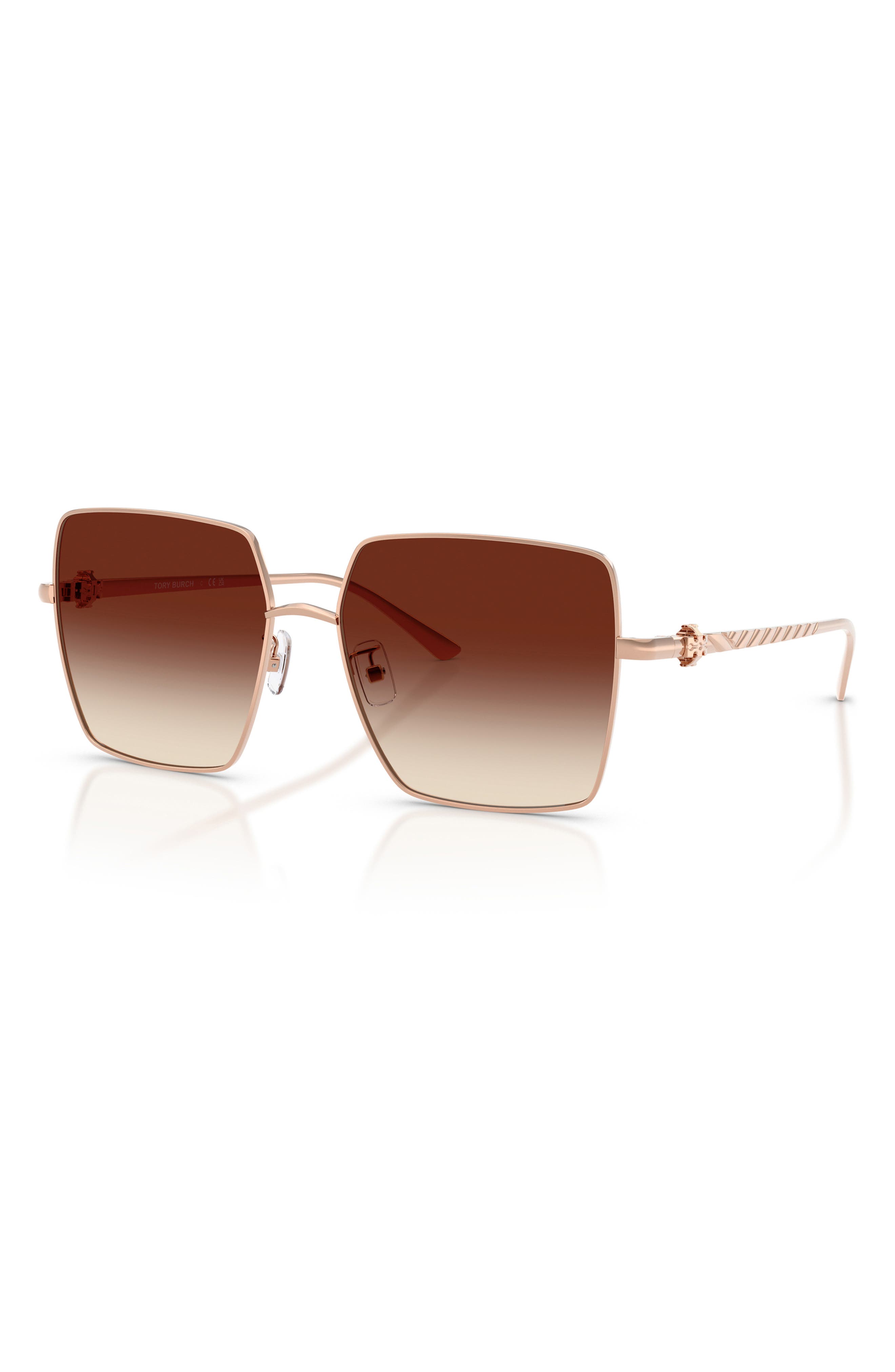 Tory Burch TY6120 57mm Gradient Square Sunglasses (Women) | Nordstrom