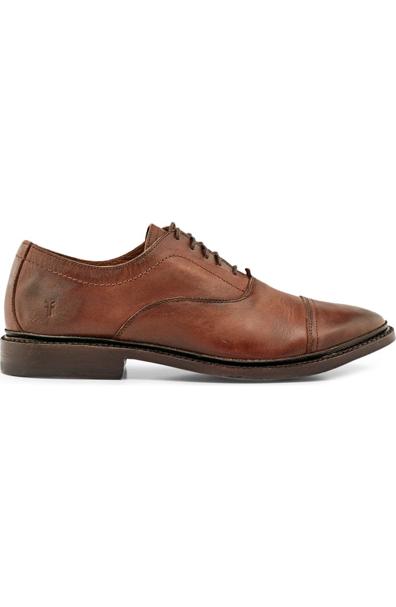 Frye Paul Bal Cap Toe Oxford, Alternate, color, Cognac