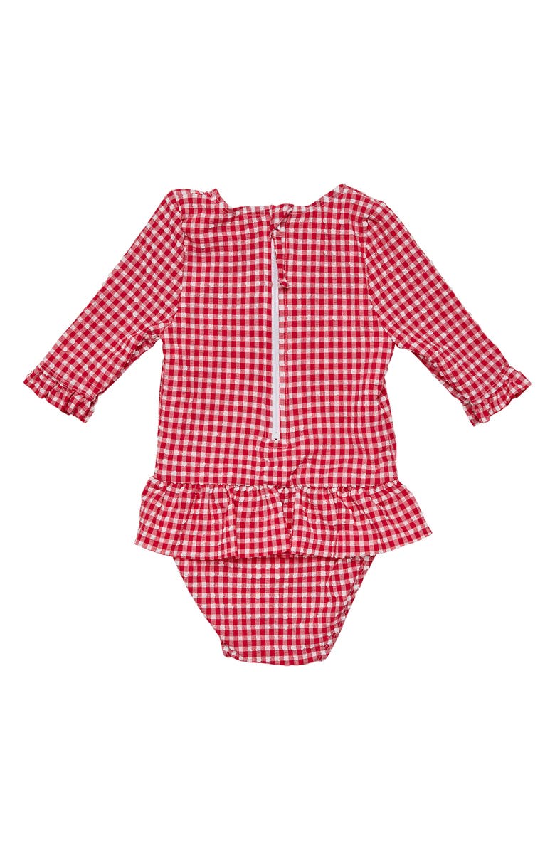 Snapper Rock Picnic Party Long Sleeve One-Piece Surf Swimsuit, Alternate, color,