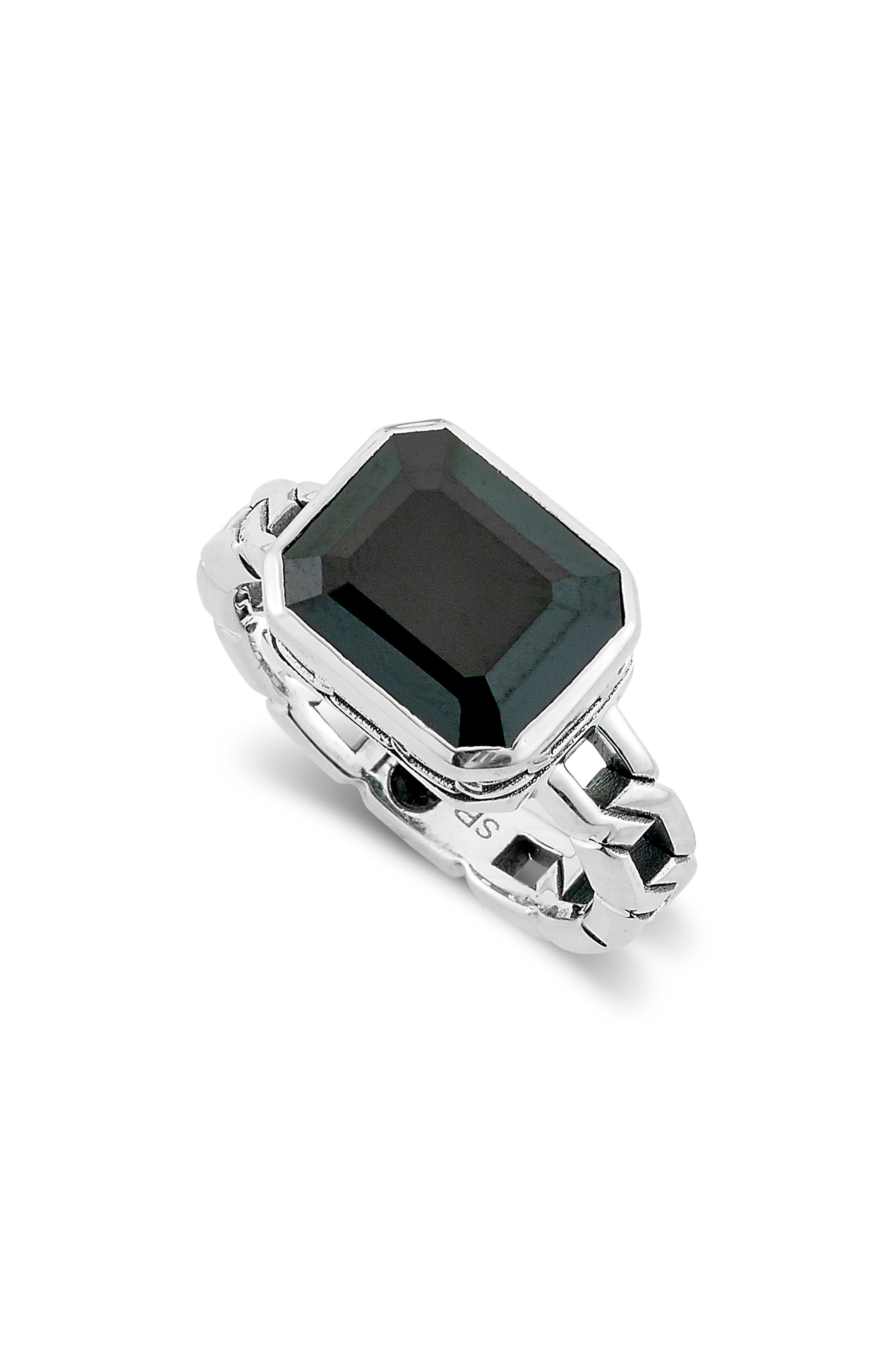 SAMUEL B. Black Spinel Chain Ring (Women) | Nordstromrack