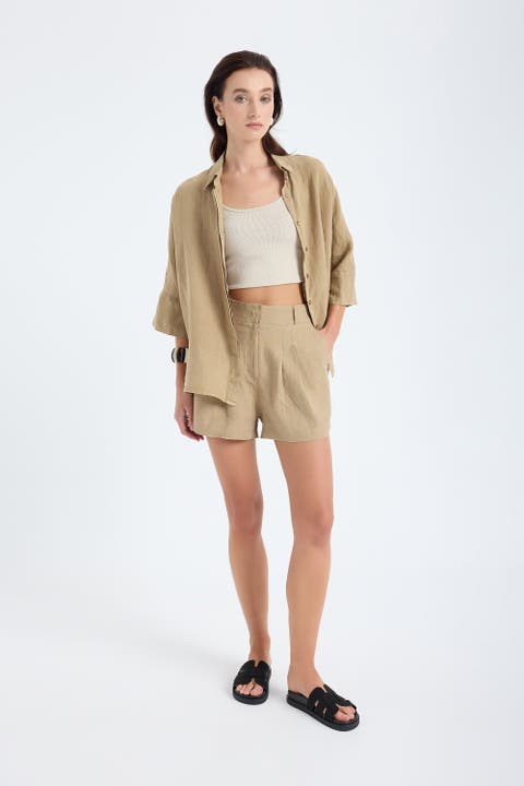 Iyan 100% Linen Oversize Shirt