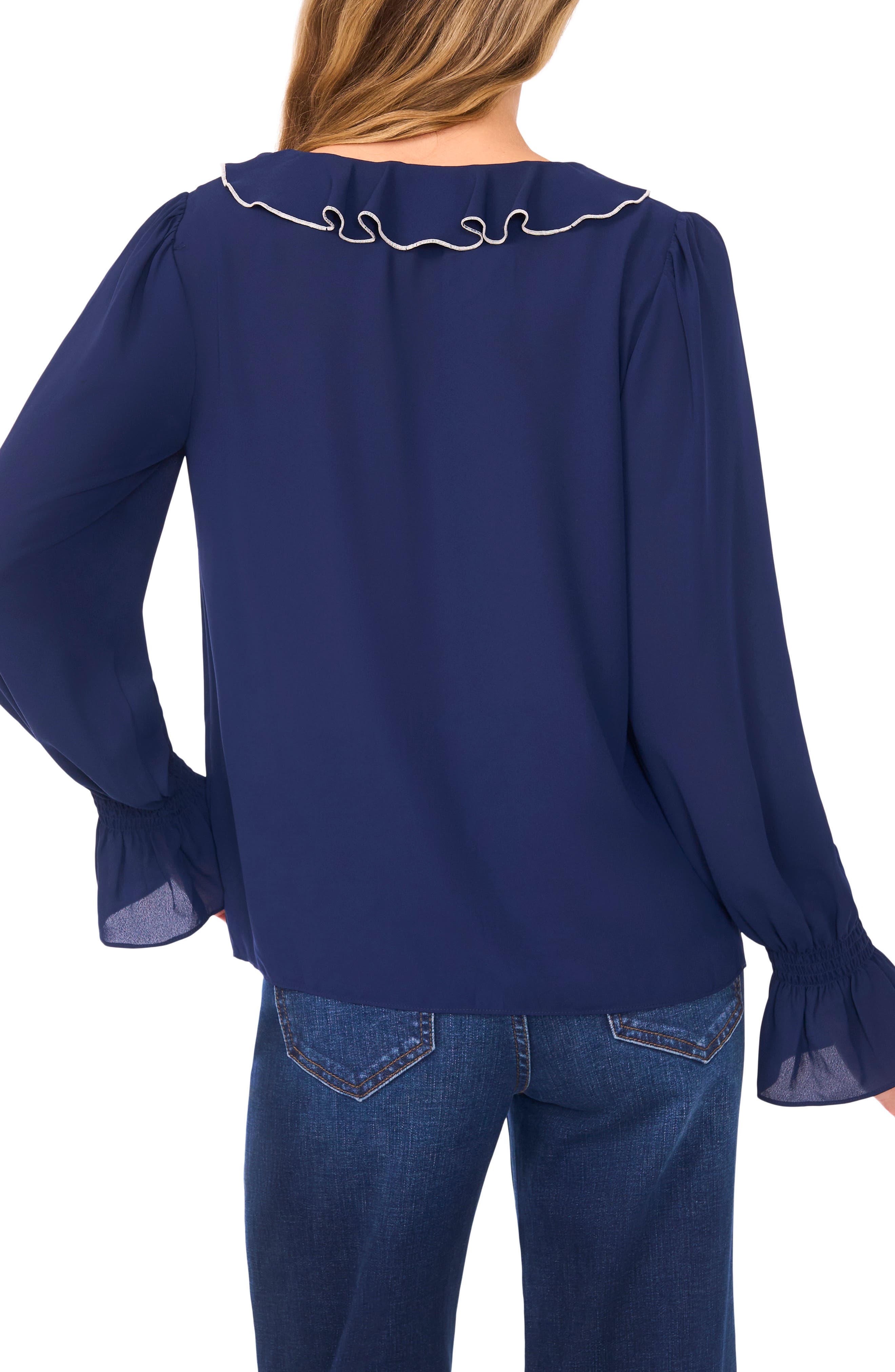 Ruffle V-Neck Top - image 4